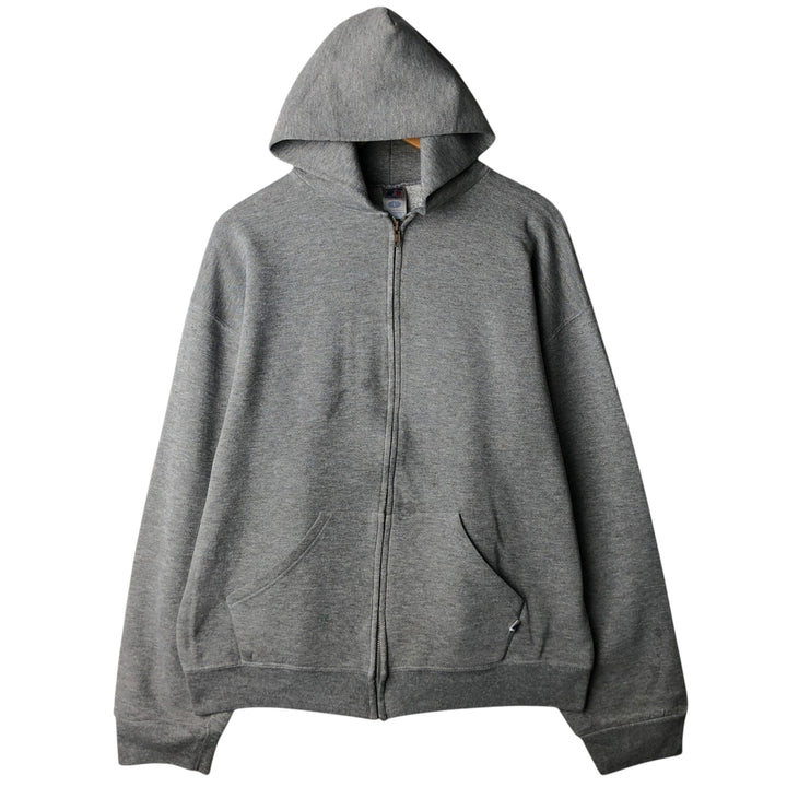 2000'S ~ Russell Sweat Full Zip Hoodie Men's L polyester gray type Vintage Second Hand