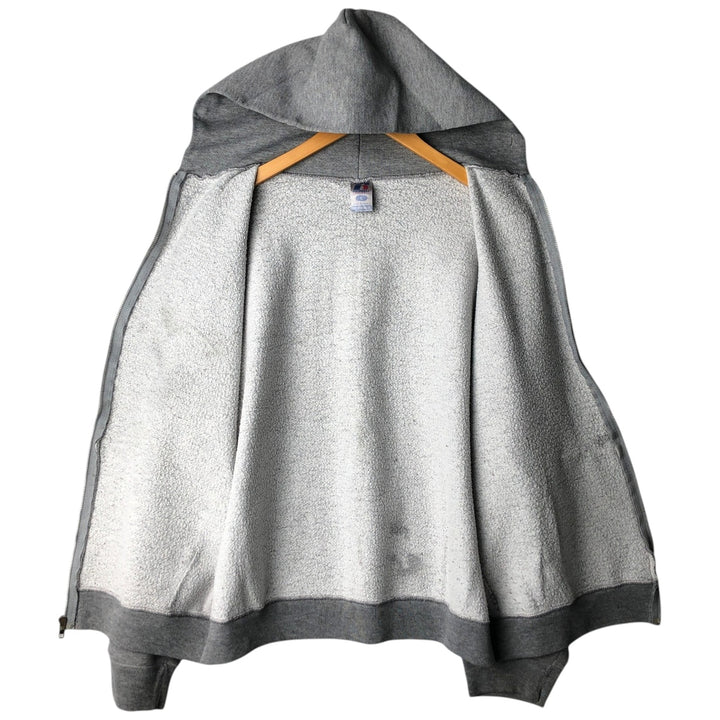 2000'S ~ Russell Sweat Full Zip Hoodie Men's L polyester gray type Vintage Second Hand