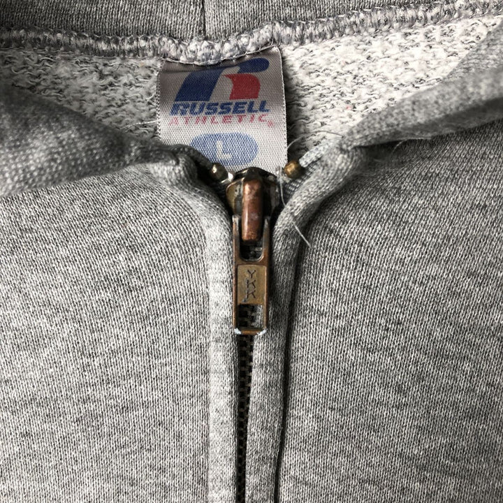 2000'S ~ Russell Sweat Full Zip Hoodie Men's L polyester gray type Vintage Second Hand