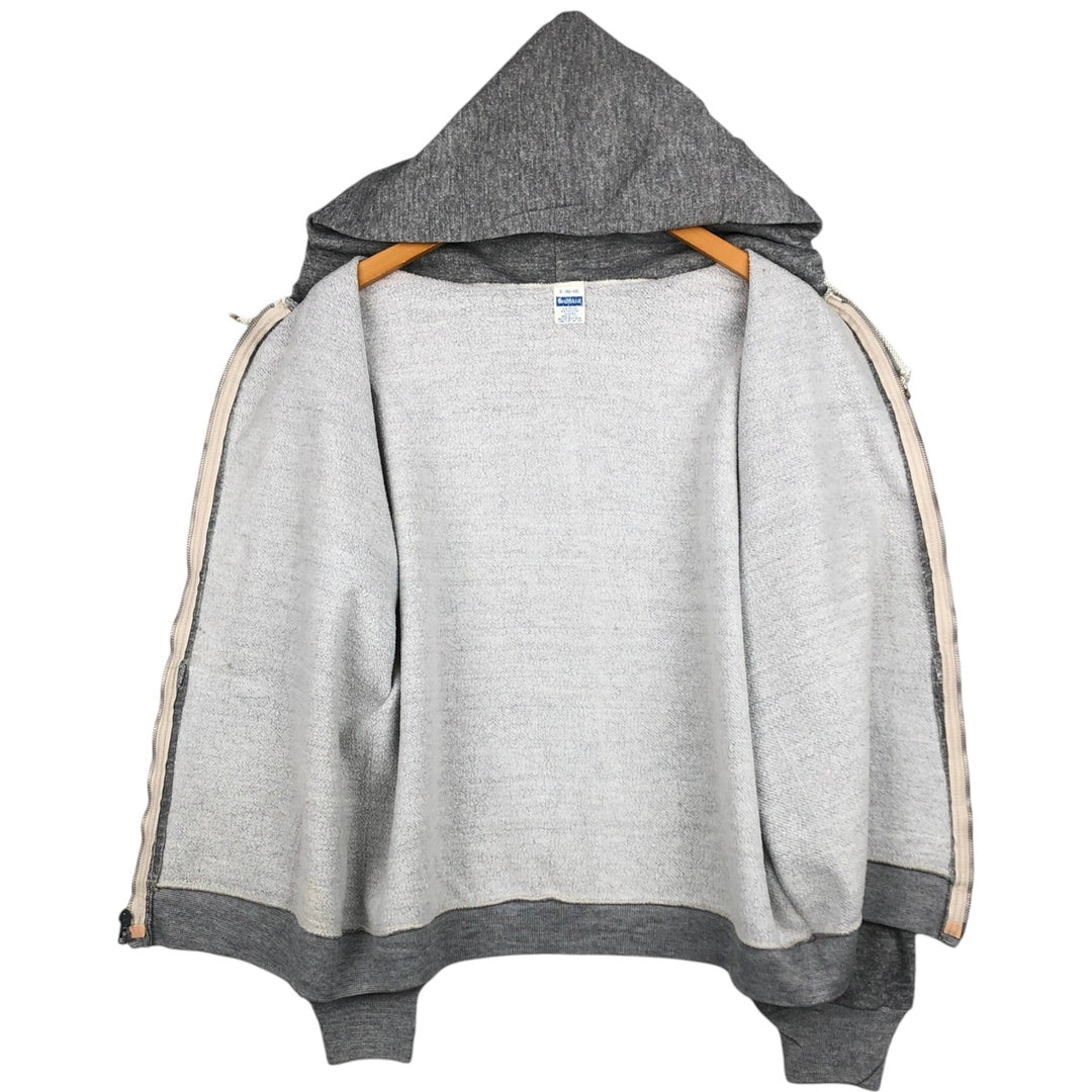 70s-80'S Healthknit Full-Zip Sweatshirt Hoodie, Made in USA, Men's XL (approx.), Vintage cotton gray type Vintage Second Hand