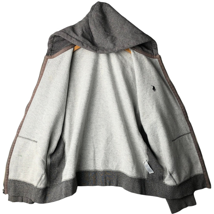 Ralph Lauren POLO RALPH LAUREN Sweat Full Zip Hoodie Men's XL cotton gray type Vintage Second Hand