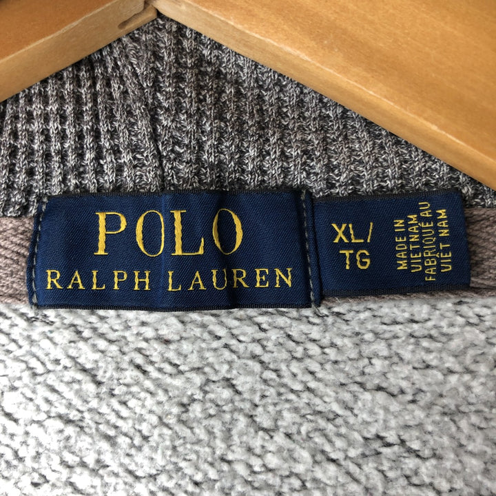 Ralph Lauren POLO RALPH LAUREN Sweat Full Zip Hoodie Men's XL cotton gray type Vintage Second Hand