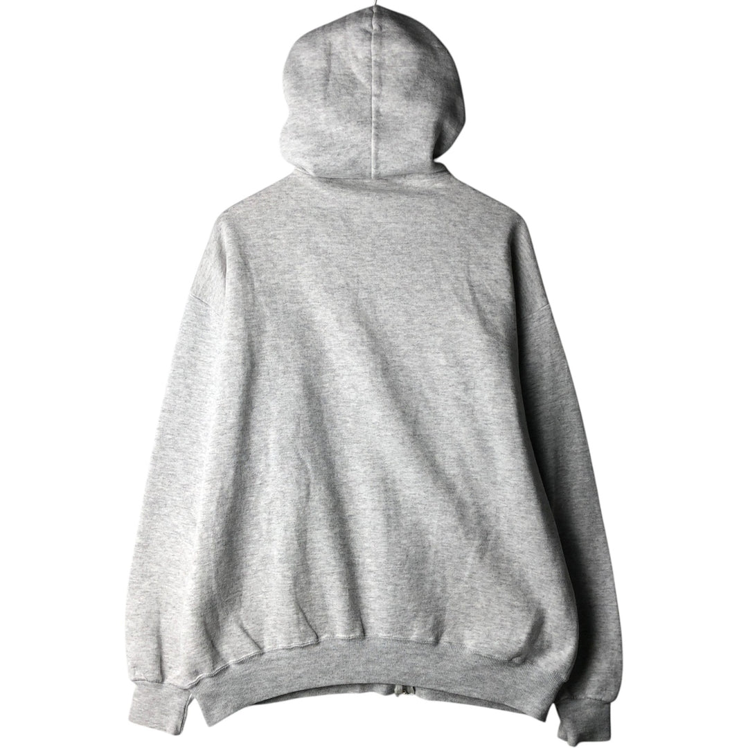 90'S Jerzees Sweat Full Zip Hoodie Made in USA Men's XL Vintage cotton gray type Vintage Second Hand