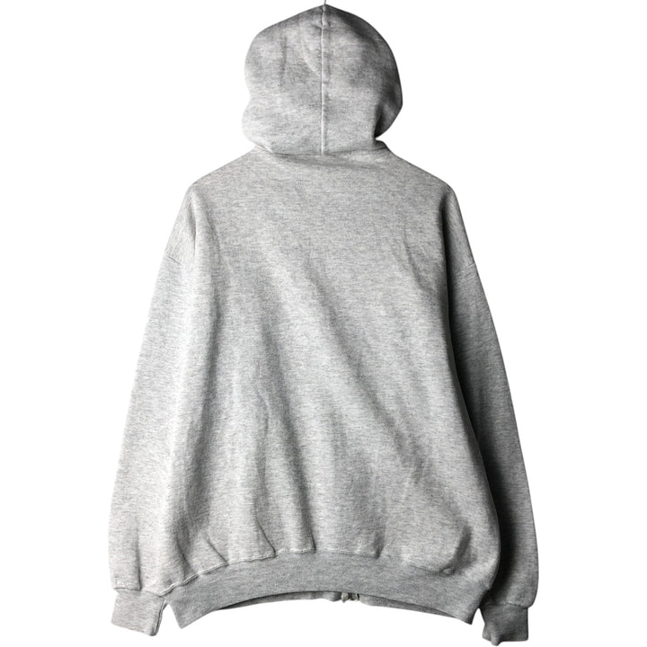 90'S Jerzees Sweat Full Zip Hoodie Made in USA Men's XL Vintage cotton gray type Vintage Second Hand