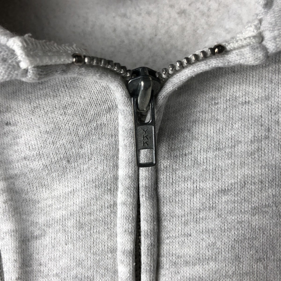 90'S Jerzees Sweat Full Zip Hoodie Made in USA Men's XL Vintage cotton gray type Vintage Second Hand