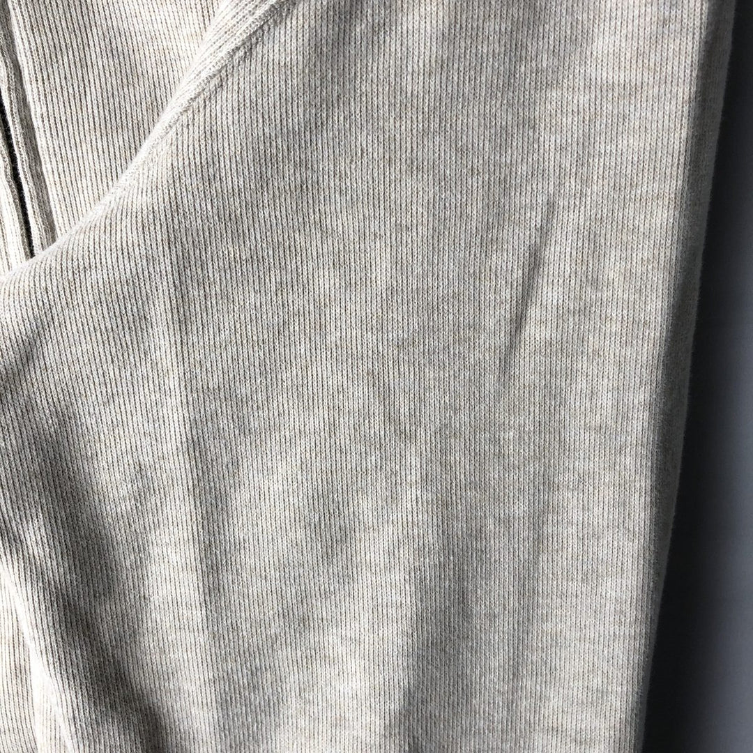 Ralph Lauren POLO by Ralph Lauren full zip sweatshirt, men's XL size cotton ivory Vintage Second Hand