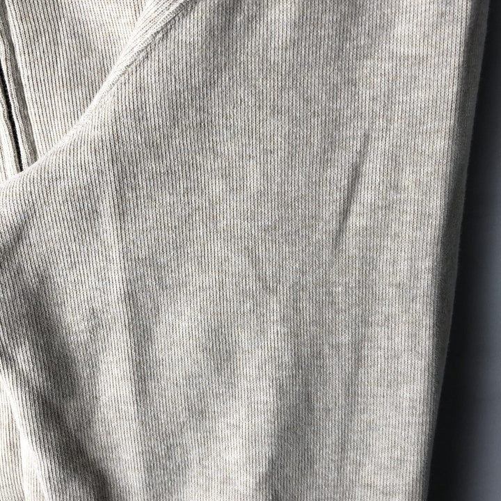 Ralph Lauren POLO by Ralph Lauren full zip sweatshirt, men's XL size cotton ivory Vintage Second Hand