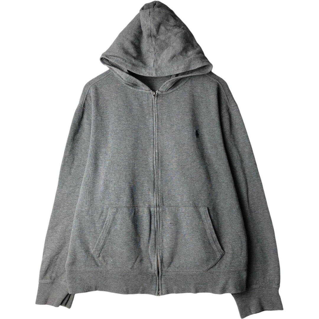 Ralph Lauren POLO by Ralph Lauren Sweat Full Zip Hoodie Men's XL cotton gray type Vintage Second Hand