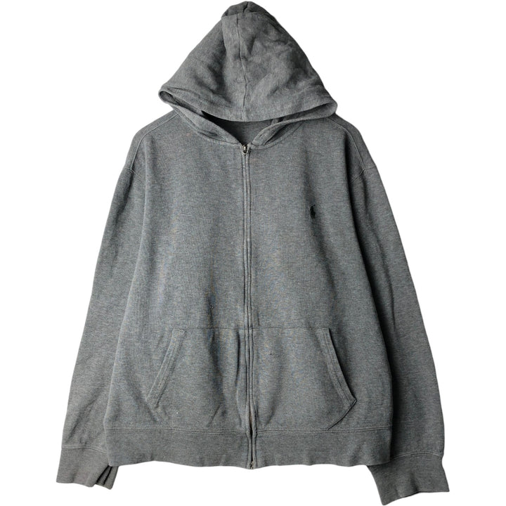 Ralph Lauren POLO by Ralph Lauren Sweat Full Zip Hoodie Men's XL cotton gray type Vintage Second Hand