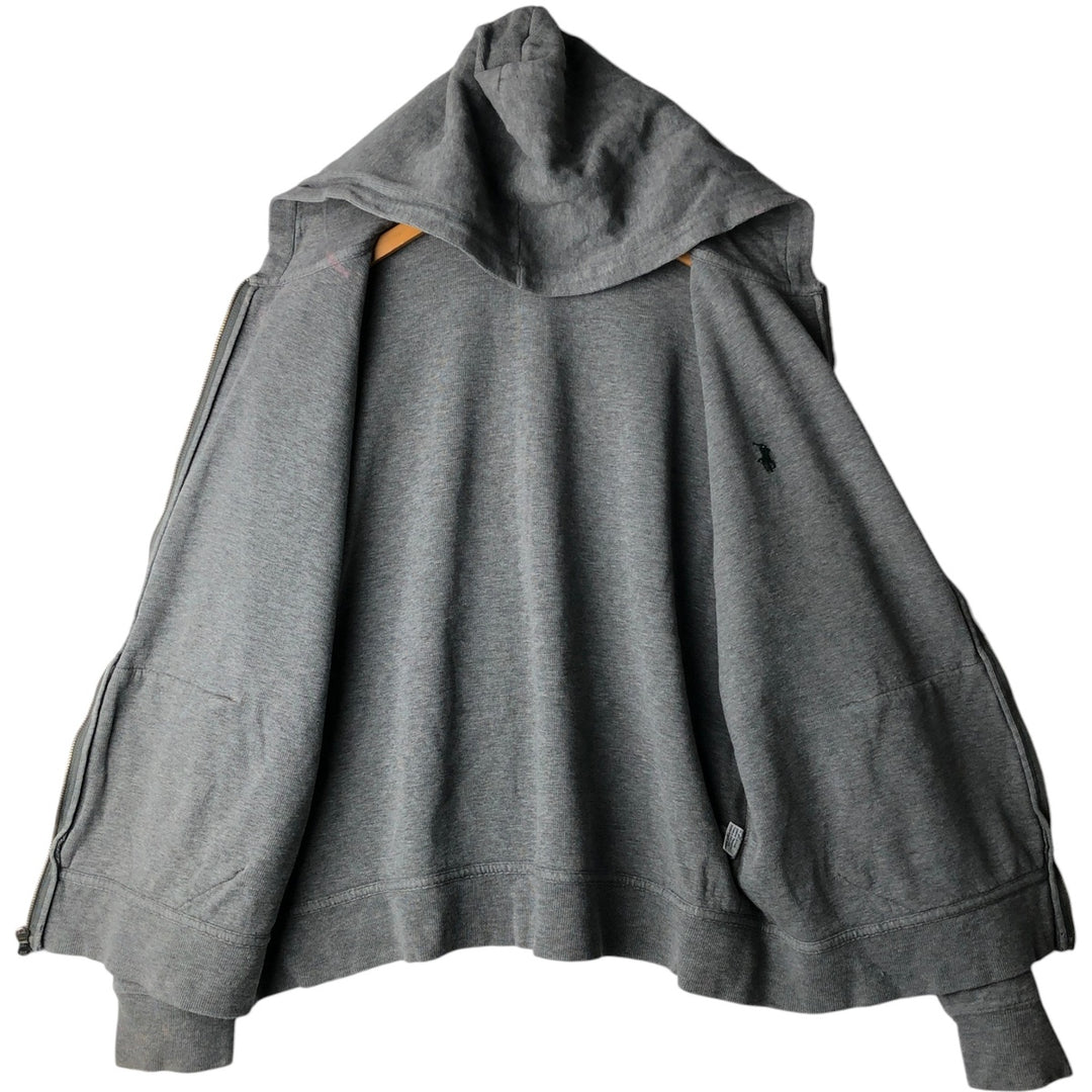 Ralph Lauren POLO by Ralph Lauren Sweat Full Zip Hoodie Men's XL cotton gray type Vintage Second Hand