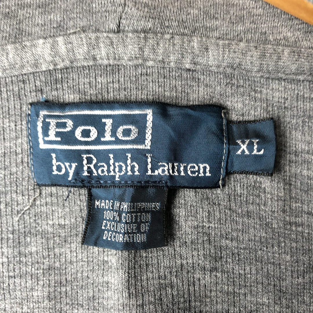 Ralph Lauren POLO by Ralph Lauren Sweat Full Zip Hoodie Men's XL cotton gray type Vintage Second Hand