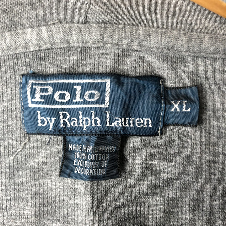 Ralph Lauren POLO by Ralph Lauren Sweat Full Zip Hoodie Men's XL cotton gray type Vintage Second Hand