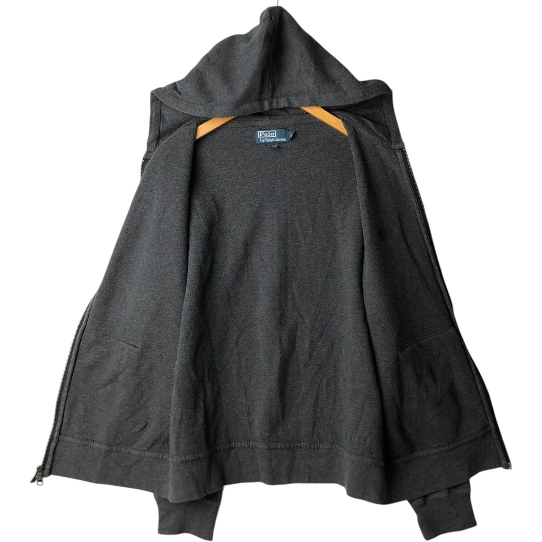 Ralph Lauren POLO by Ralph Lauren Sweat Full Zip Hoodie Men's L size cotton gray type Vintage Second Hand