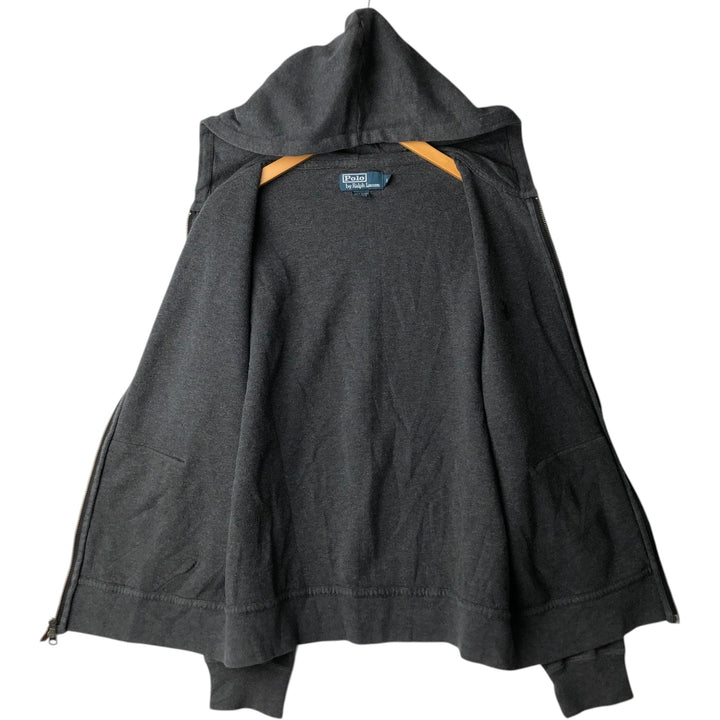Ralph Lauren POLO by Ralph Lauren Sweat Full Zip Hoodie Men's L size cotton gray type Vintage Second Hand