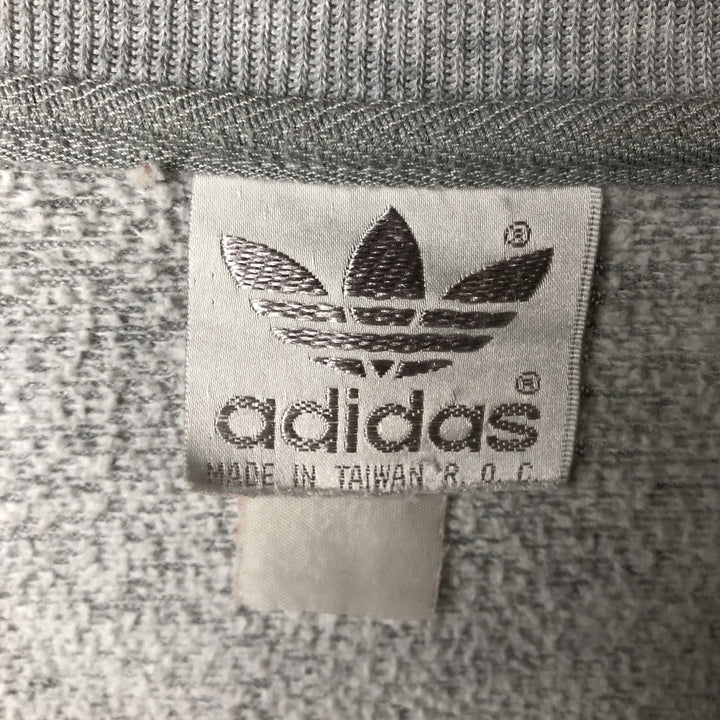 Adidas full zip sweatshirt, sweatshirt, men's size L unclear gray type Vintage Second Hand