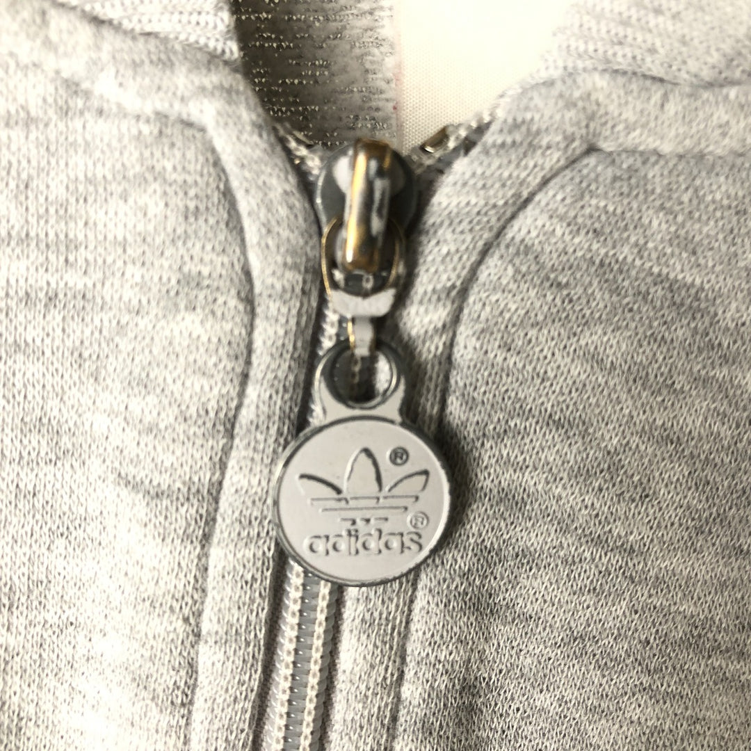 Adidas full zip sweatshirt, sweatshirt, men's size L unclear gray type Vintage Second Hand