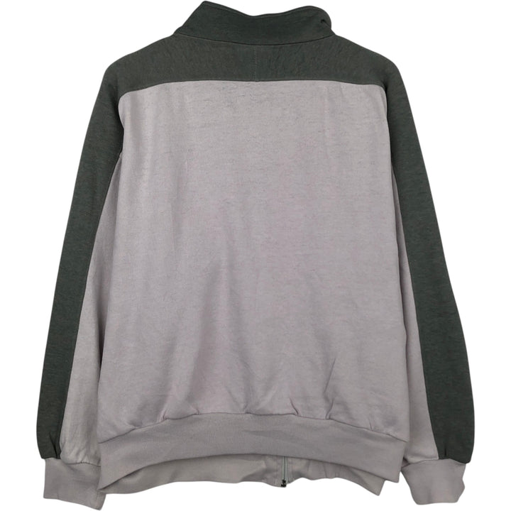 80'S Adidas Trefoil Logo Full-Zip Sweatshirt, Men's Size L (approx.), Vintage unclear gray type Vintage Second Hand