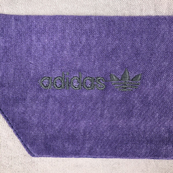 80'S Adidas Trefoil Logo Full-Zip Sweatshirt, Men's Size L (approx.), Vintage unclear gray type Vintage Second Hand
