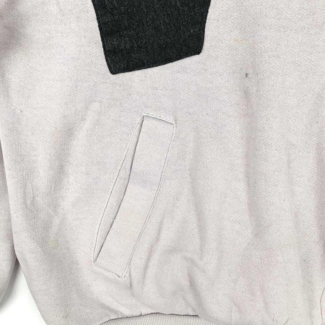 80'S Adidas Trefoil Logo Full-Zip Sweatshirt, Men's Size L (approx.), Vintage unclear gray type Vintage Second Hand