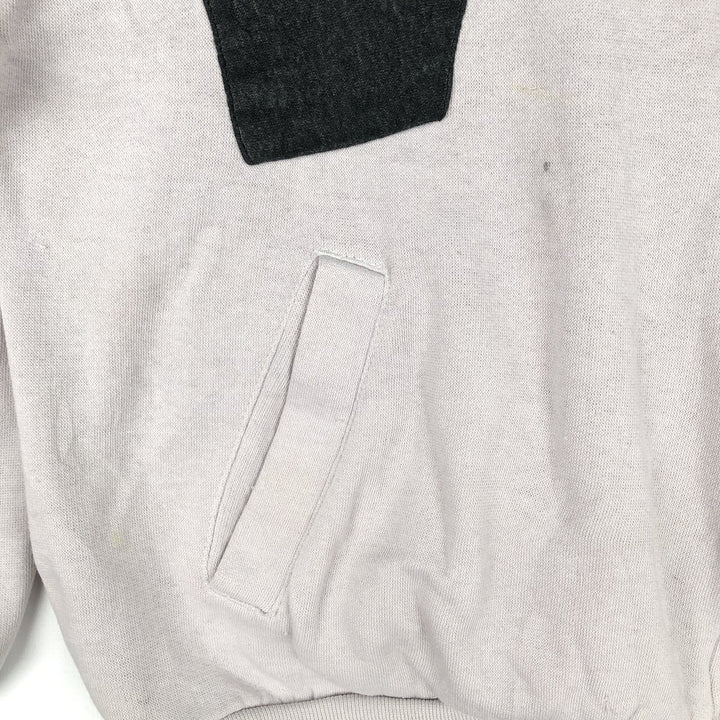 80'S Adidas Trefoil Logo Full-Zip Sweatshirt, Men's Size L (approx.), Vintage unclear gray type Vintage Second Hand