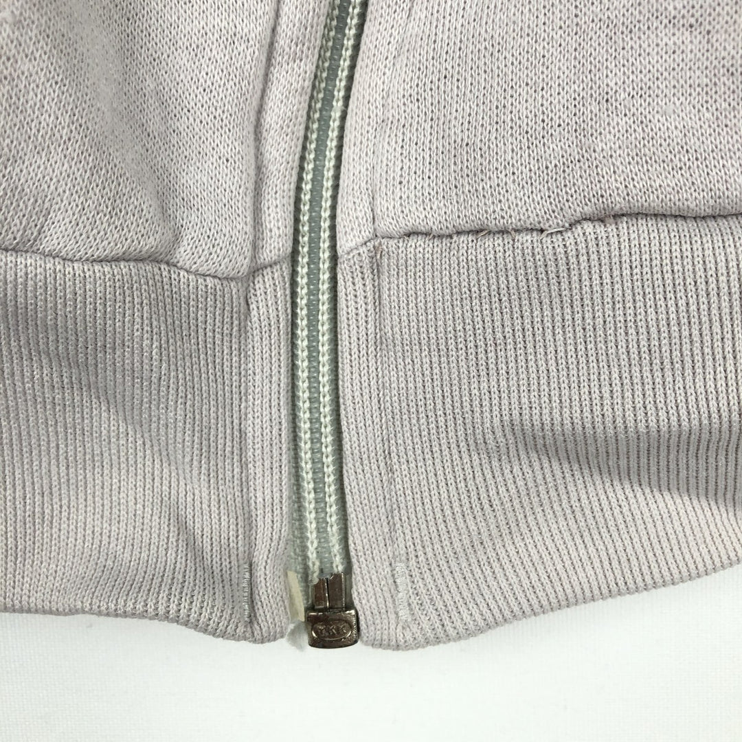 80'S Adidas Trefoil Logo Full-Zip Sweatshirt, Men's Size L (approx.), Vintage unclear gray type Vintage Second Hand