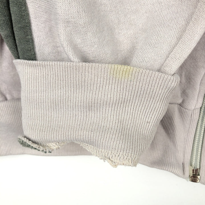 80'S Adidas Trefoil Logo Full-Zip Sweatshirt, Men's Size L (approx.), Vintage unclear gray type Vintage Second Hand