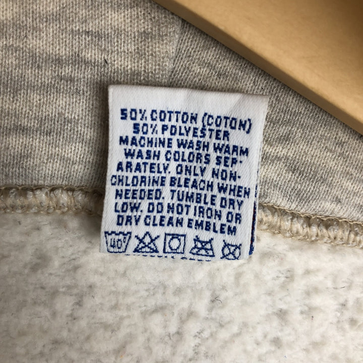 Vintage 90'S Russell Athletic full-zip sweatshirt hoodie, made in the USA, size L, men's cotton gray type Vintage Second Hand