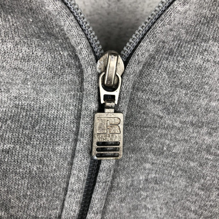 90s-00'S Russell ATHLETIC full-zip sweatshirt, men's size M, vintage polyester gray type Vintage Second Hand