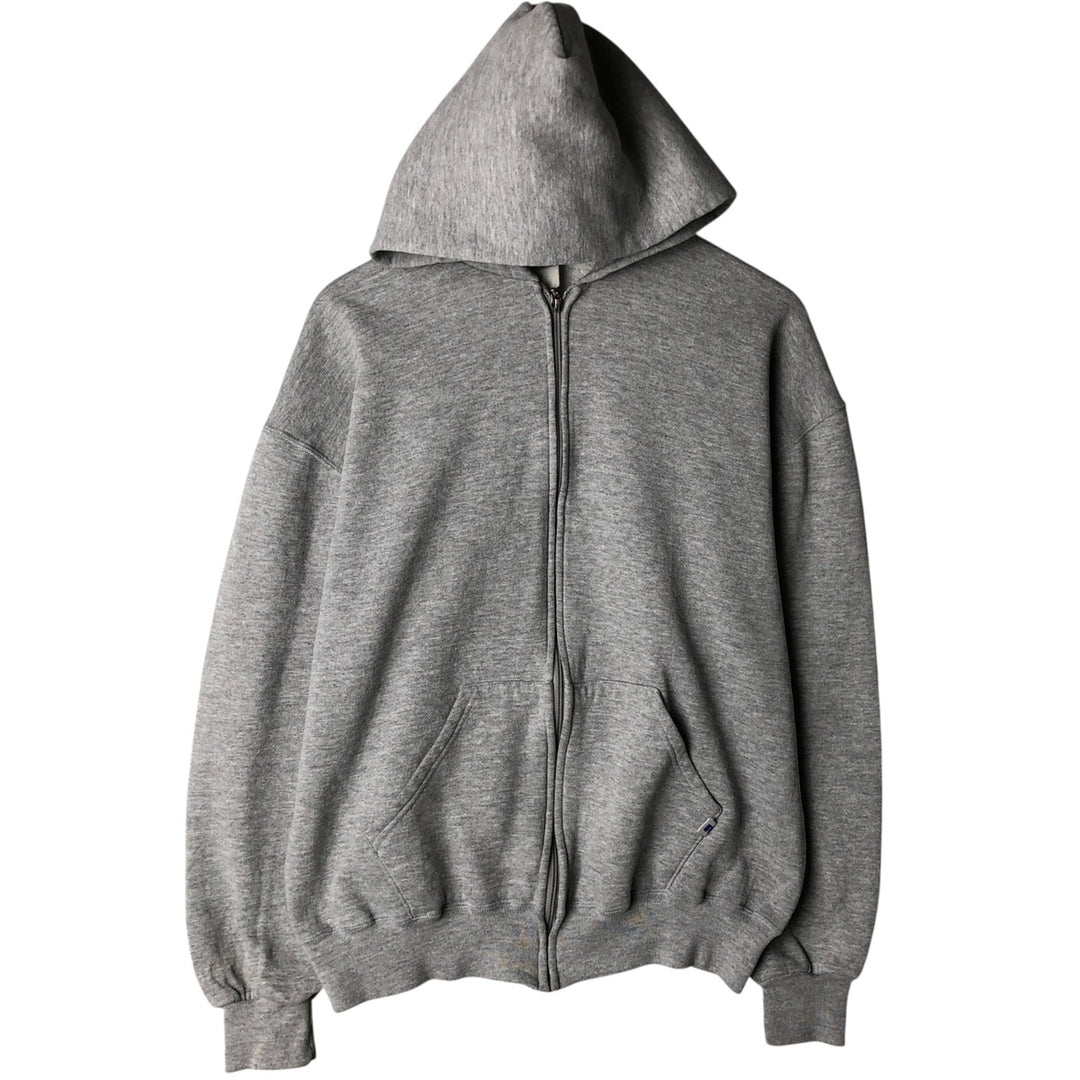 Russell ATHLETIC Athletic Sweat Full-Zip Hoodie, Men's Size L (approx.) unclear gray type Vintage Second Hand