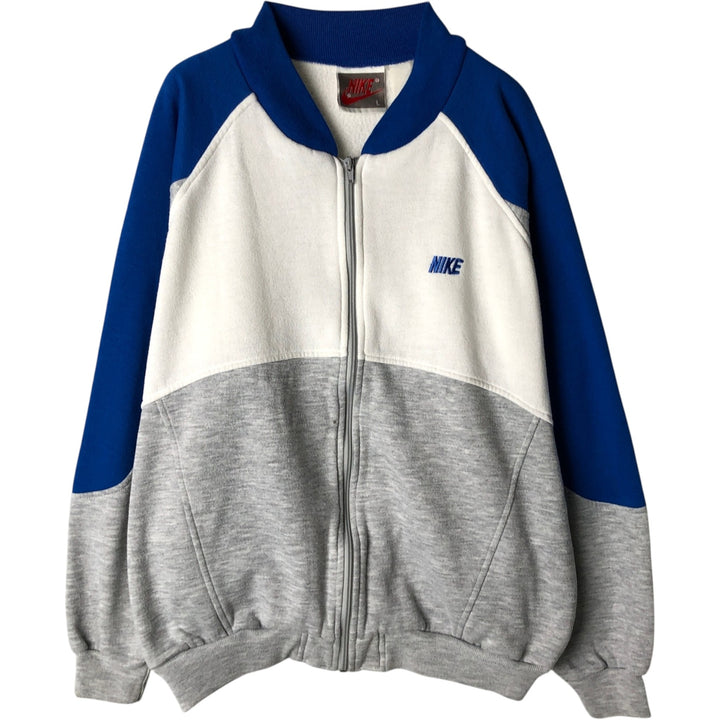 Nike full-zip sweatshirt, men's size L unclear white type Vintage Second Hand