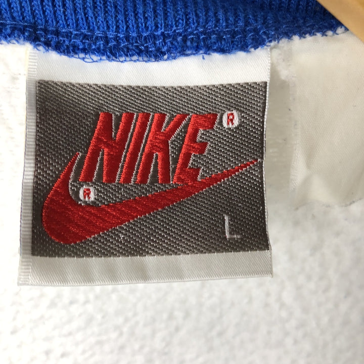 Nike full-zip sweatshirt, men's size L unclear white type Vintage Second Hand