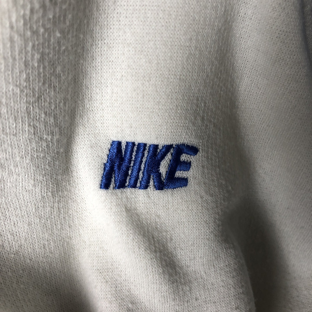 Nike full-zip sweatshirt, men's size L unclear white type Vintage Second Hand
