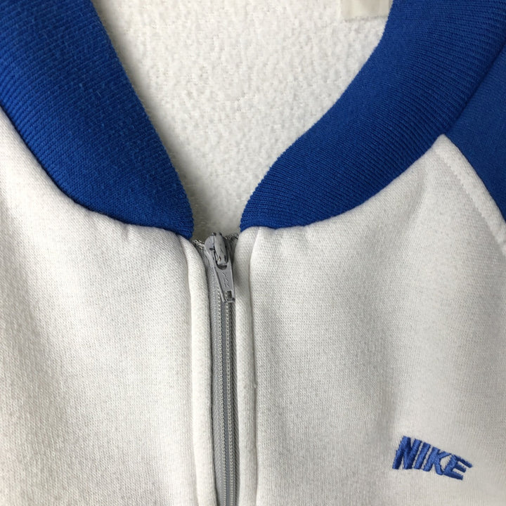 Nike full-zip sweatshirt, men's size L unclear white type Vintage Second Hand