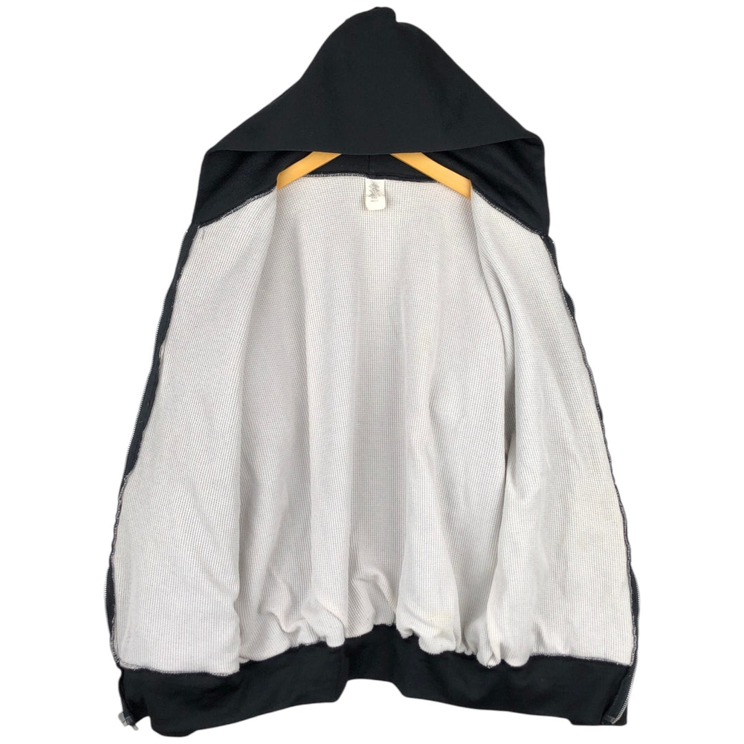 Vintage full-zip sweatshirt hoodie, made in the USA, size M. polyester black type Vintage Second Hand