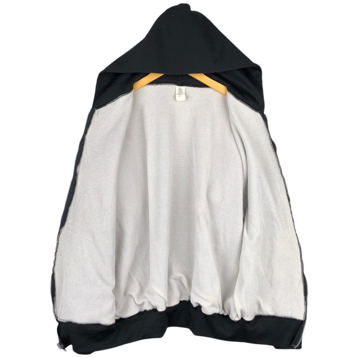 Vintage full-zip sweatshirt hoodie, made in the USA, size M. polyester black type Vintage Second Hand