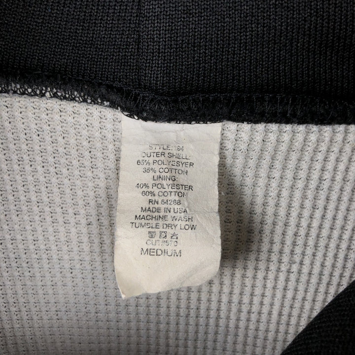 Vintage full-zip sweatshirt hoodie, made in the USA, size M. polyester black type Vintage Second Hand