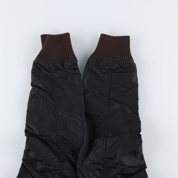 Civilian-made Alpha Industries military flight jacket, women's size L equivalent. Nylon black type Vintage Second Hand
