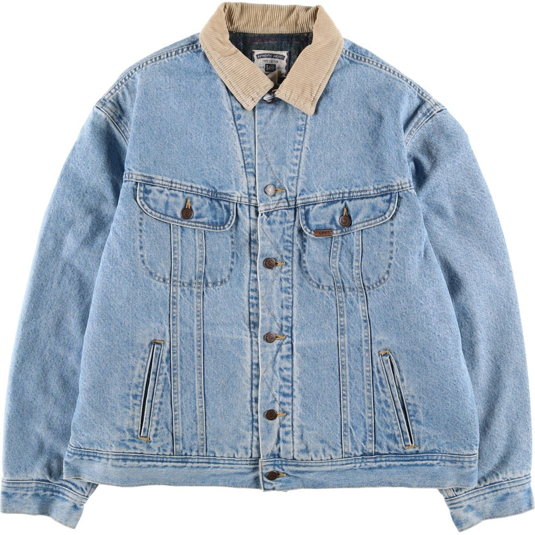 Lee denim jacket, men's size XL, vintage. cotton blue type Vintage Second Hand