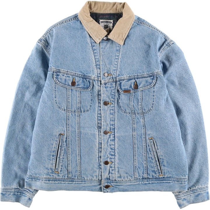 Lee denim jacket, men's size XL, vintage. cotton blue type Vintage Second Hand
