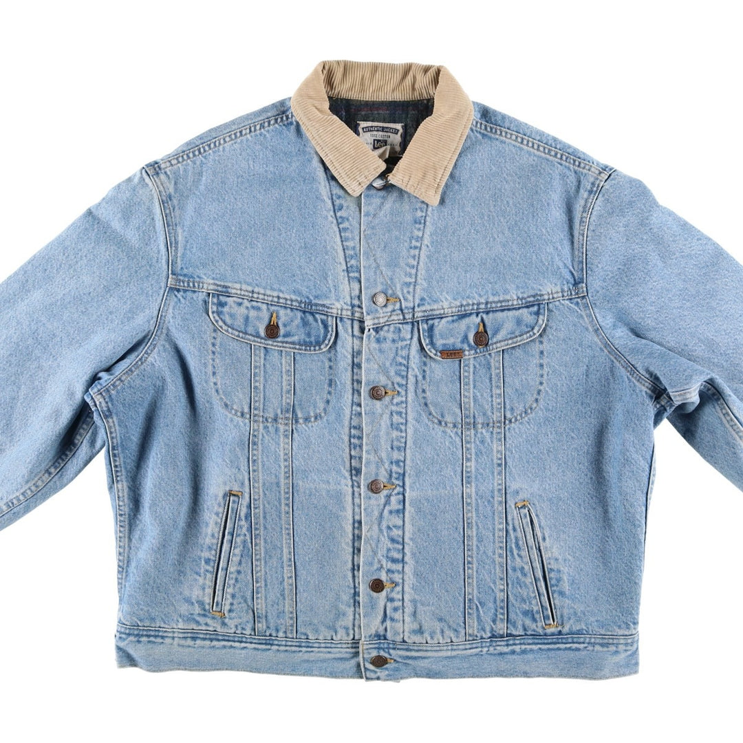 Lee denim jacket, men's size XL, vintage. cotton blue type Vintage Second Hand