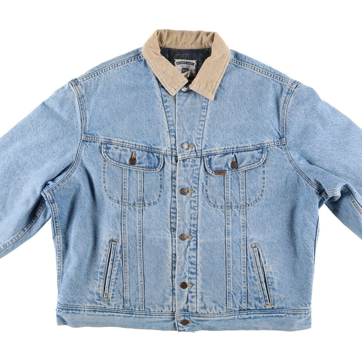 Lee denim jacket, men's size XL, vintage. cotton blue type Vintage Second Hand