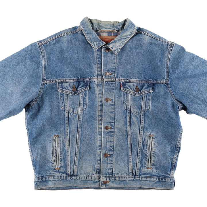 1990'S Levi's 70699-0289 Denim Jacket, Made in USA, Men's XL equivalent, Vintage. cotton blue type Vintage Second Hand
