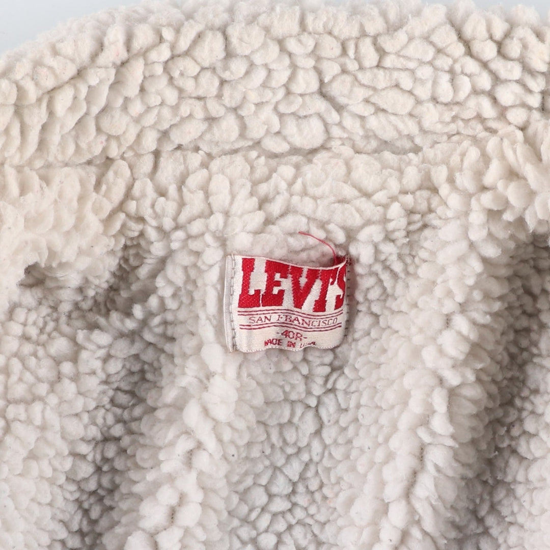 Vintage 1980'S Levi's 70608-0216 denim jacket, made in the USA, size M. cotton blue type Vintage Second Hand
