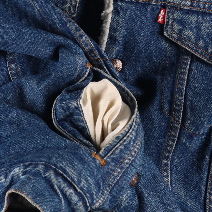 Vintage 1980'S Levi's 70608-0216 denim jacket, made in the USA, size M. cotton blue type Vintage Second Hand