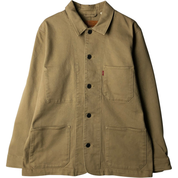 Levi's denim coveralls, men's size L (approx.) cotton Beige type Vintage Second Hand