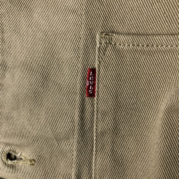 Levi's denim coveralls, men's size L (approx.) cotton Beige type Vintage Second Hand