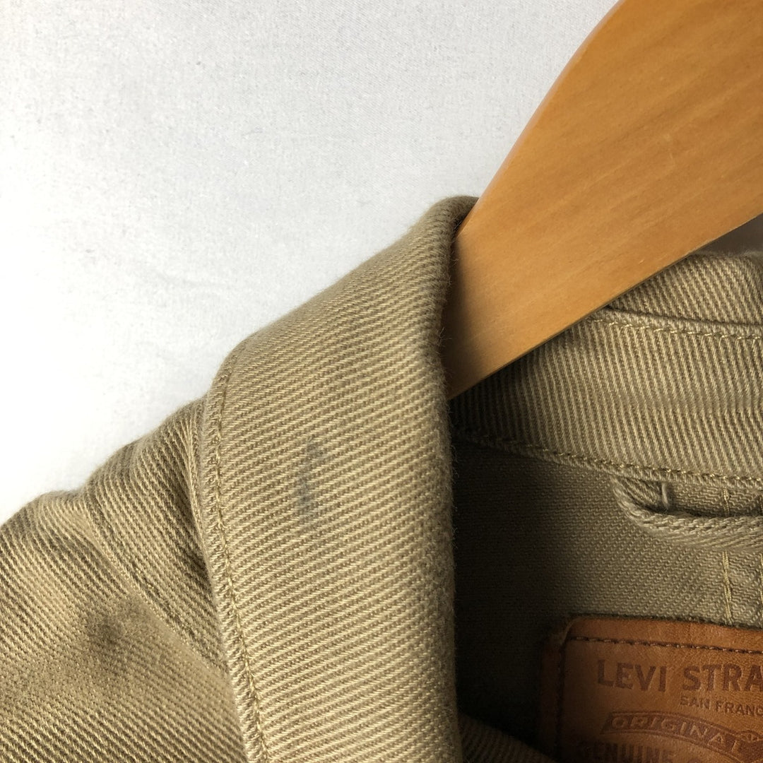 Levi's denim coveralls, men's size L (approx.) cotton Beige type Vintage Second Hand