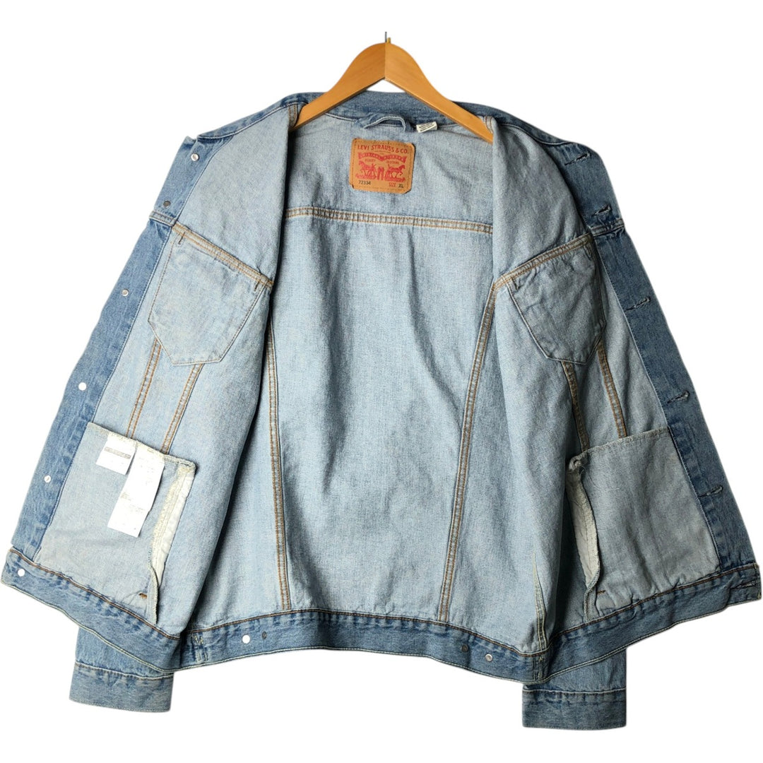 Levi's denim jacket, denim jacket, men's size XL cotton blue type Vintage Second Hand