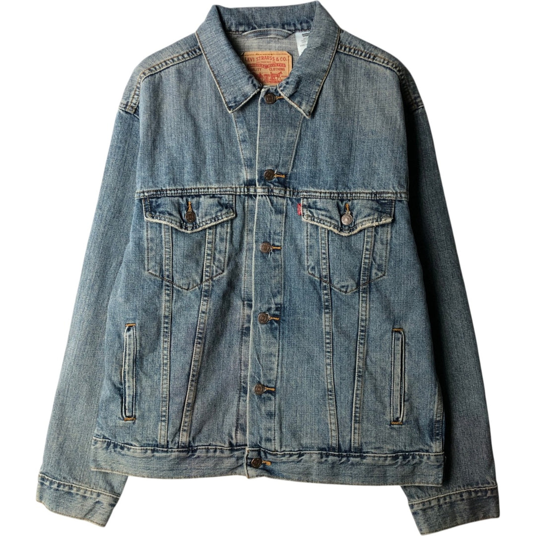 00'S Levi's denim jacket, denim jacket, men's size L cotton blue type Vintage Second Hand