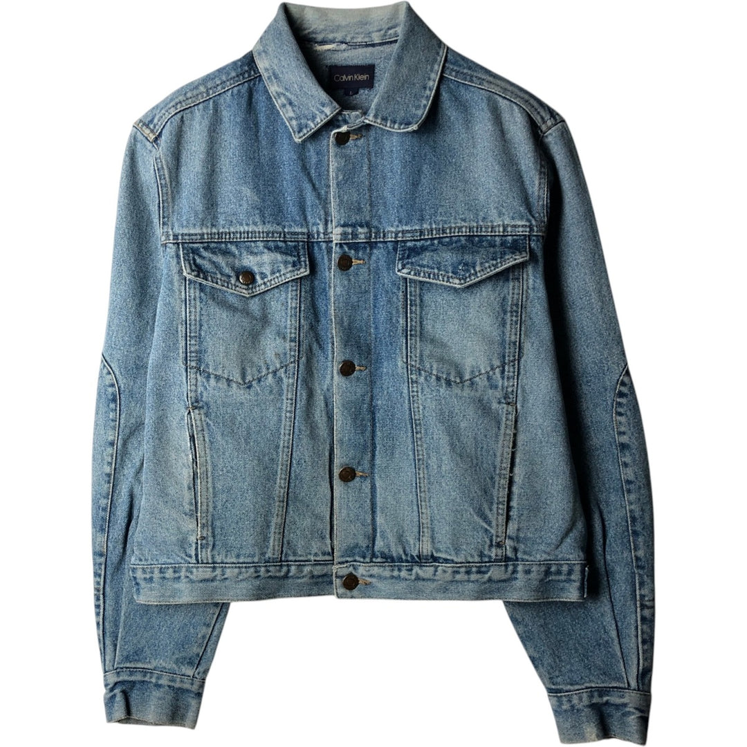 1990'S Calvin Klein denim jacket, men's size L equivalent, vintage. cotton blue type Vintage Second Hand